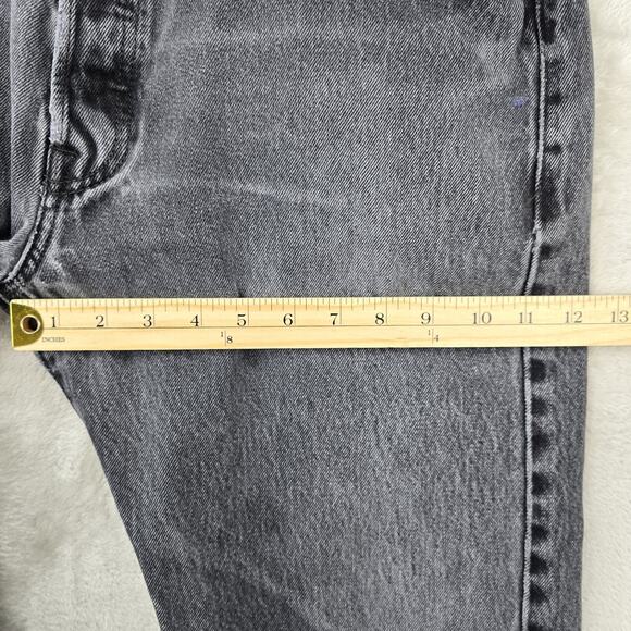 Levis 501 Jeans Mens 38x34 (Fits 34x30) Black Button Fly Straight Denim Y2K - Picture 16 of 16